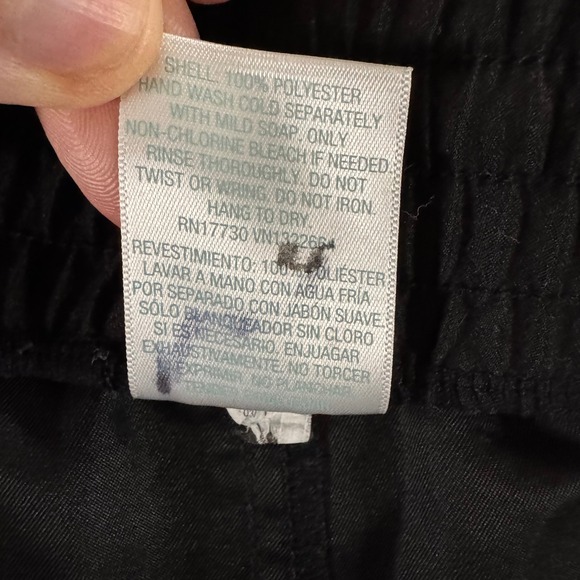 Kona Sol Womens Black Elastic Waist Drawstring Athletic Shorts Size 16W 18W - Picture 4 of 5